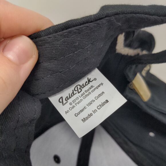 Aged 40 Years Vintage Dude Slideback Hat Black One Size Adjustable Laid Back - Picture 7 of 7